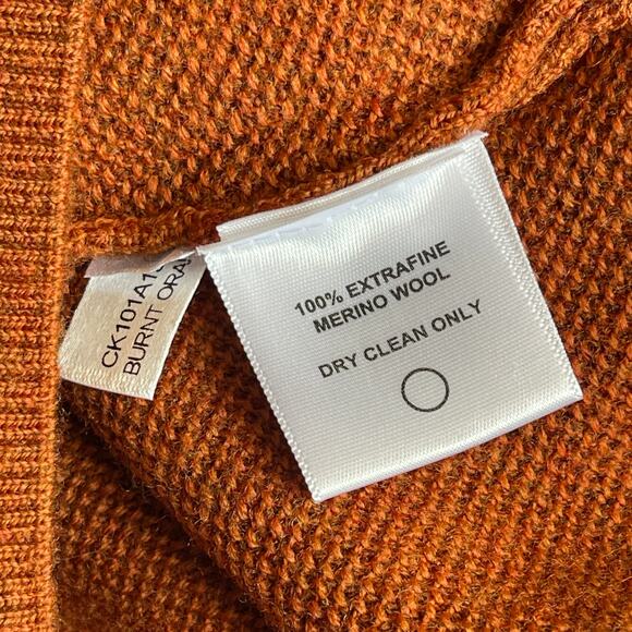 Thomas Dean Extra Fine Merino Wool 1/4 Zip Sweater - Picture 6 of 6